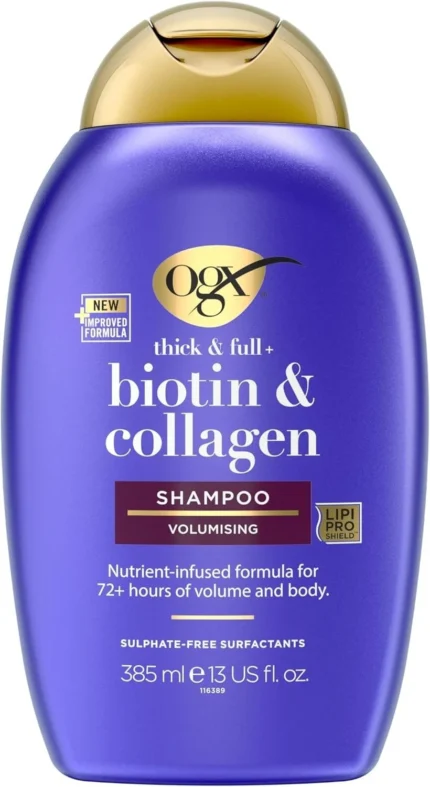 Biotin & Collagen Hair Thickening Sulfate Free Shampoo OGX 385ml UK